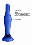 ZATYCZKA ANALNA z Borokrzemianu SZKLANA FLASK - Flask - Blue