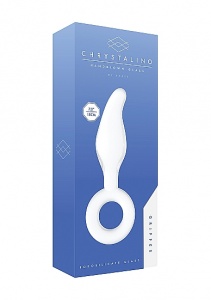 ZATYCZKA ANALNA z Borokrzemianu SZKLANA GRIPPER - Gripper - White