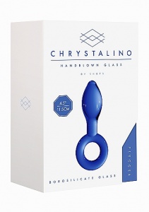 ZATYCZKA ANALNA z Borokrzemianu SZKLANA PLUGGER - Plugger - Blue