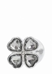 ZATYCZNA ANALNA zdobiona 2.75 Inch - Lucky Diamond Plug - 2.75 Inch - Silver