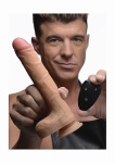 Zdalny wibrator góra-dół realistyczny - Real Thrust 7X Thrusting Remote Silicone Dildo - Real Thrust 7X - AG297
