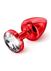 SexShop - Zdobiony plug analny - Diogol Anni Butt Plug Round Red 30 mm Okrągły Czerwony - online