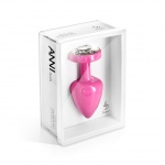 SexShop - Zdobiony plug analny - Diogol Anni Butt Plug Round Pink 30 mm Okrągły Różowy - online