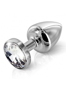 SexShop - Zdobiony plug analny - Diogol Anni Butt Plug Round Stainless Steel 35 mm Okrągły Stalowy - online