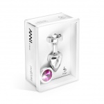 SexShop - Zdobiony plug analny - Diogol Anni Butt Plug Switch Pink & Clear 25 mm - online