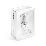 SexShop - Zdobiony plug analny - Diogol Anni R Butt Plug Butterfly Silver 25 mm Motyl Srebrny - online