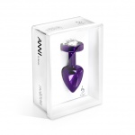 SexShop - Zdobiony plug analny - Diogol Anni R Butt Plug Butterfly Purple 25 mm Motyl Fioletowy - online