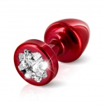 SexShop - Zdobiony plug analny - Diogol Anni R Butt Plug Clover Red 25 mm Koniczyna Czerwony - online