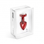 SexShop - Zdobiony plug analny - Diogol Anni R Butt Plug Clover Red 25 mm Koniczyna Czerwony - online