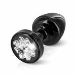 SexShop - Zdobiony plug analny - Diogol Anni R Butt Plug Clover Black 25 mm Koniczyna Czarny - online