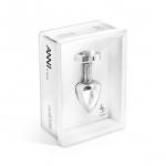 SexShop - Zdobiony plug analny - Diogol Anni R Butt Plug Heart Silver 25 mm Serce Srebrny - online