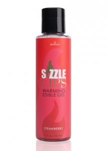 Sexshop - Sensuva Sizzle Lips Warming Edible Gel 125 ml Truskawka - Żel rozgrzewający - online