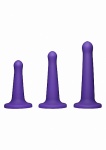 ZESTAW AKCESORIÓW DO SEKSU ANALNEGO Fioletowy-1070-52-BX - Vac-U-Lock Platinumâ¢ Silicone Total Penetration Set - Purple
