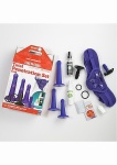 ZESTAW AKCESORIÓW DO SEKSU ANALNEGO Fioletowy-1070-52-BX - Vac-U-Lock Platinumâ¢ Silicone Total Penetration Set - Purple