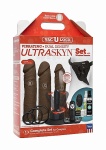 ZESTAW AKCESORIÓW DO ZABAW EROTYCZNYCH 1053-07-BX - Vibrating Dual Density ULTRASKYN - Chocolate
