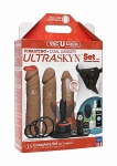 ZESTAW AKCESORIÓW DO ZABAW EROTYCZNYCH 1053-06-BX - Vibrating Dual Density ULTRASKYN Set - Caramel