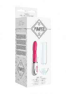 ZESTAW DLA PAR dildo,pompka-penis,łechtaczka,sutki - Thruster - 4 in 1 Rechargeable Couples Pump Kit - Pink