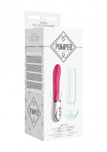 ZESTAW DLA PAR dildo,pompka-penis,łechtaczka,sutki - Twister - 4 in 1 Rechargeable Couples Pump Kit - Pink