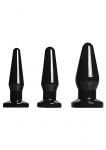 Zestaw do treningu analnego - Level Up – 3-częściowy AE329-BLACK - Level Up - 3 Piece Set - Black