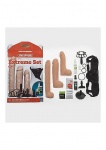 Duży Zestaw Strap-On 1051-30-BX - Dual Density Extreme Set - Flesh