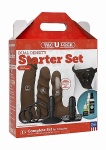 Duży Zestaw Strap-On 1051-22-BX - Dual Density Starter Set - Chocolate