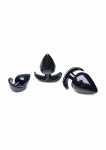 Zestaw korków analnych x3 - Triple Spades 3 Piece Anal Plug Set - AG342