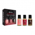SexShop - Zestaw jadalnych olejków do masażu - Dona Flavored Massage Gift Set (3 x 30 ml)  - online