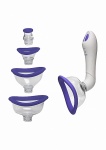 Pompka dla kobiet 4w1 - Sutki, Pochwa, Anus - 0617-05-BX - Bloom - Intimate Body Pump - Purple/White 