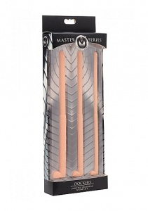 Zestaw silikonowych sond do cewki moczowej Dockers AF398 - Dockers Silicone Uerethral Sound Set - Flesh