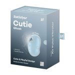 Satisfyer Cutie Ghost model Air Pulse wodoodporny, silikonowy, biały, 11 trybów ciśnieniowych