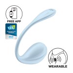 Satisfyer Smooth Petal Connect App wibrujący model do noszenia, fioletowy, 12 programów
