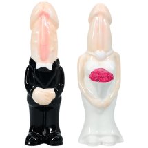 Shots S-line Zestaw ceramiczny Sol i Pieprz czarno-biały, nowoczesny design, anatomiczne kształty