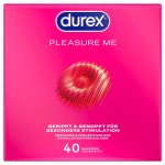 Durex Pleasure Me 40 szt. prezerwatywy z teksturowaną powierzchnią, wypustki i rowki