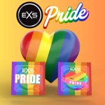 EXS Pride Regular 54 mm 144 sztuki zestaw kolorowych prezerwatyw anatomicznych