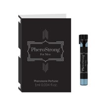 PheroStrong Men 1ml – męskie perfumy z feromonami, cytrusowo-drzewny zapach, mini flakon