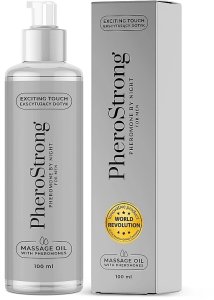 PheroStrong By Night For Men olejek do masażu z feromonami, świeży zapach, 100 ml