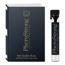 PheroStrong King for Men 1ml – męskie perfumy z feromonami, drzewno-aromatyczny zapach, mini flakon