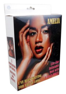 You2Toys Amelia 3D Twarz Ciemna Skora – dmuchany model intymny 3 strefy, naturalny rozmiar