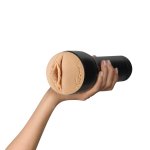 Kiiroo Feel Victoria June Black – model anatomiczny z teksturą wewnętrzną, TPE