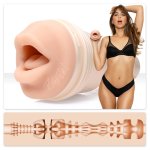 Fleshlight Girls Riley Reid Insomnia – beżowy system intymny SuperSkin, model usta