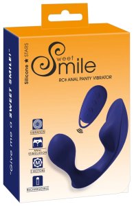 Sweet Smile RC Panty Vibe – model zdalnie sterowany, podwójna stymulacja, 12 trybów, silikon