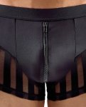 Svenjoyment Bokserki czarne 2XL z przezroczystymi wstawkami i ukrytym zamkiem z przodu
