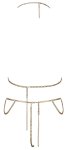 Cottelli ACCESSOIRES bikini łańcuszkowe złote, regulowane, metalowa konstrukcja