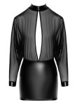 Noir Orgia Mini Sukienka Czarna M Prześwitująca Tiulowa Góra i Powerwetlook
