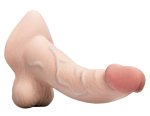 b-Vibe Slipskin 9" Curved Kremowy Model Anatomiczny Silikonowy 22,3 cm