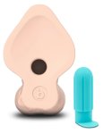 b-Vibe Slipskin 9" Curved Kremowy Model Anatomiczny Silikonowy 22,3 cm