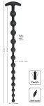 Black Velvets Łańcuszek Kulisty Silikonowy Czarny 50 cm – 13 Kul