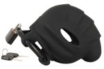 Black Velvets silikonowa klatka anatomiczna na strefy intymne z blokadą, 10 cm