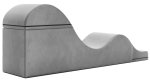 Liberator Aria Flip Chaise Grey szezlong tapicerowany z regulacją pozycji, szary