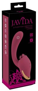 Javida 2-Function Vibrator & Licking System silikonowy model z 5 silnikami, 20,6 cm fioletowy